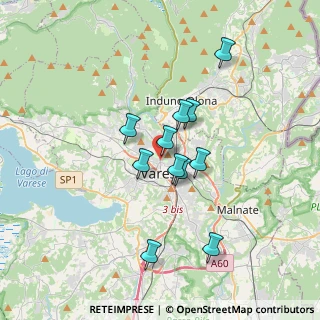 Mappa Viale Padre Gian Battista Aguggiari, 21100 Varese VA, Italia (2.80091)