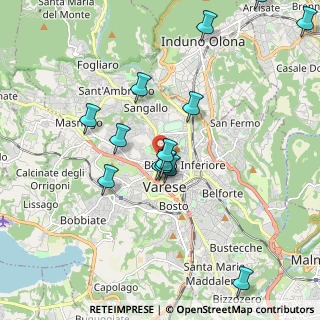 Mappa Viale Padre Gian Battista Aguggiari, 21100 Varese VA, Italia (1.99071)