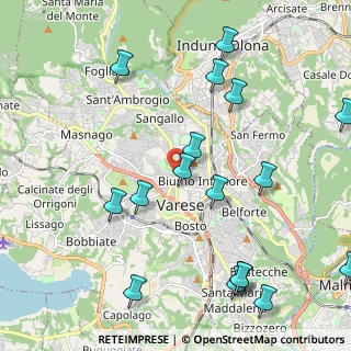 Mappa Viale Padre Gian Battista Aguggiari, 21100 Varese VA, Italia (2.69611)