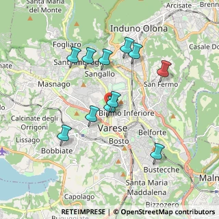 Mappa Viale Padre Gian Battista Aguggiari, 21100 Varese VA, Italia (1.68455)