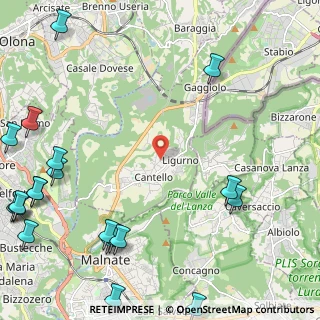 Mappa Via Milano, 21050 Cantello VA, Italia (3.473)