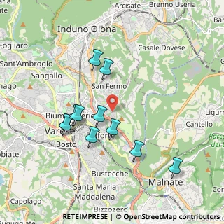 Mappa Via Colombeè, 21100 Varese VA, Italia (1.76636)
