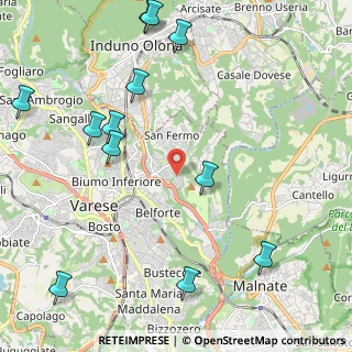 Mappa Via Colombeè, 21100 Varese VA, Italia (2.75167)