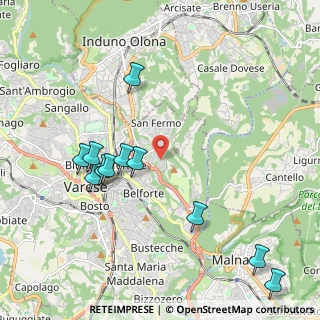 Mappa Via Colombeè, 21100 Varese VA, Italia (2.23182)