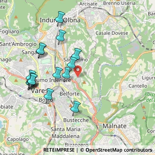 Mappa Via Colombeè, 21100 Varese VA, Italia (2.13)