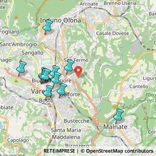 Mappa Via Colombeè, 21100 Varese VA, Italia (2.05583)