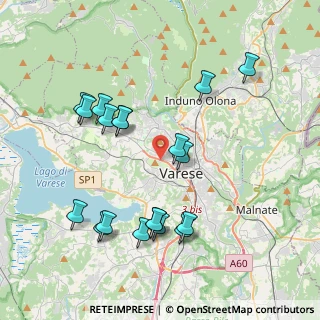 Mappa Via Silvestro Sanvito, 21100 Varese VA, Italia (4.07947)