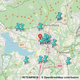 Mappa Via Silvestro Sanvito, 21100 Varese VA, Italia (3.94929)