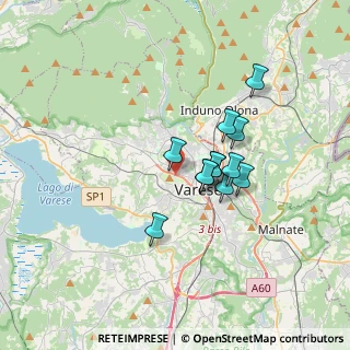 Mappa Via Silvestro Sanvito, 21100 Varese VA, Italia (2.5)