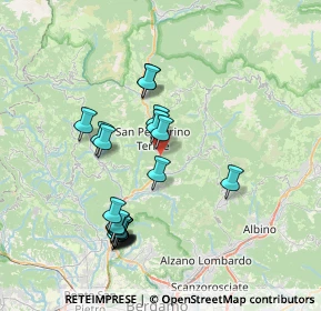 Mappa San Pellegrino - ruspino piazzale, 24016 San Pellegrino Terme BG, Italia (7.222)