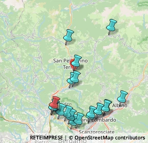 Mappa San Pellegrino - ruspino piazzale, 24016 San Pellegrino Terme BG, Italia (9.4285)
