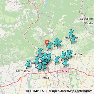 Mappa Strada Generale Giardino, 31037 Borso del Grappa TV (7.05)