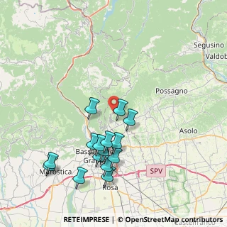 Mappa Strada Generale Giardino, 31037 Borso del Grappa TV (8.05467)