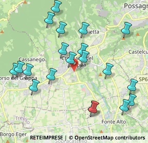 Mappa Via Giovanni Ceccato, 31017 Crespano del Grappa TV, Italia (2.2255)