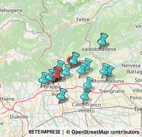 Mappa Via Giovanni Ceccato, 31017 Crespano del Grappa TV, Italia (10.7575)