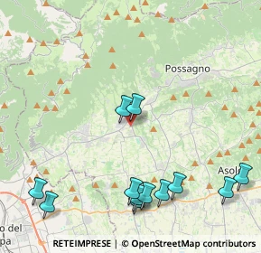 Mappa Via Giovanni Ceccato, 31017 Crespano del Grappa TV, Italia (5.04917)