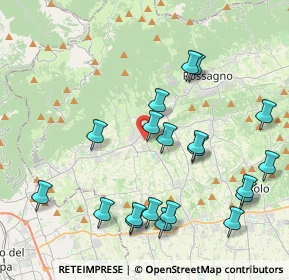 Mappa Via Giovanni Ceccato, 31017 Crespano del Grappa TV, Italia (4.4465)
