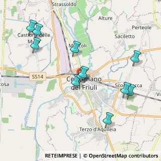 Mappa Via Lung' Ausa, 33052 Cervignano del Friuli UD, Italia (2.07091)