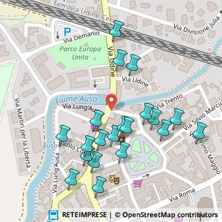 Mappa Via Lung' Ausa, 33052 Cervignano del Friuli UD, Italia (0.13)