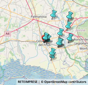 Mappa Piazzale del Porto, 33052 Cervignano del Friuli UD, Italia (5.45294)