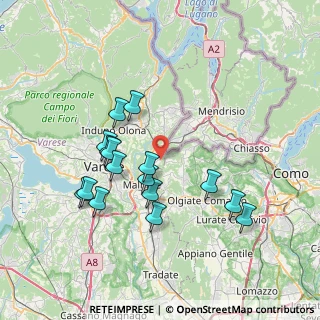 Mappa Via Giusti, 21050 Cantello VA, Italia (7.06063)