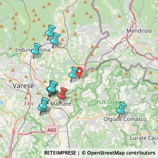 Mappa Via Giusti, 21050 Cantello VA, Italia (4.34545)