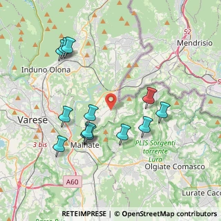 Mappa Via Giusti, 21050 Cantello VA, Italia (3.88692)