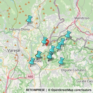 Mappa Via Giusti, 21050 Cantello VA, Italia (3.08833)