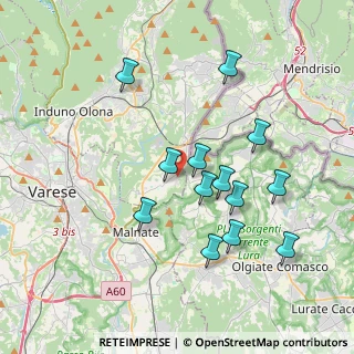 Mappa Via Giusti, 21050 Cantello VA, Italia (3.54615)