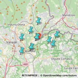 Mappa Via Giuseppe Giusti, 21050 Cantello VA, Italia (2.94727)
