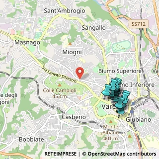 Mappa Via Giovanni Nicotera, 21100 Varese VA, Italia (1.10947)