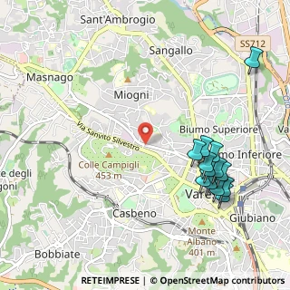 Mappa Via Giovanni Nicotera, 21100 Varese VA, Italia (1.17615)