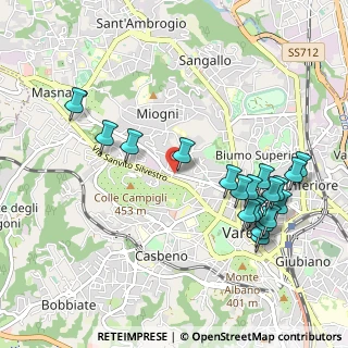 Mappa SS394, 21100 Varese VA, Italia (1.1115)