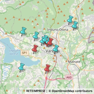 Mappa Via Giovanni Nicotera, 21100 Varese VA, Italia (3.09333)