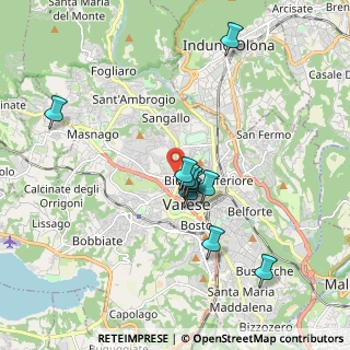 Mappa Via Fiume, 21100 Varese VA, Italia (1.53)