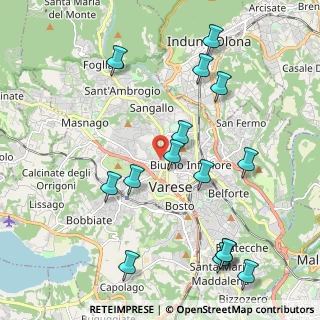 Mappa Via Fiume, 21100 Varese VA, Italia (2.34067)