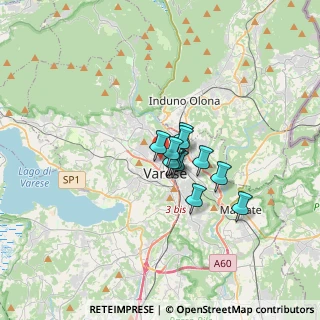 Mappa Via Fiume, 21100 Varese VA, Italia (1.86091)