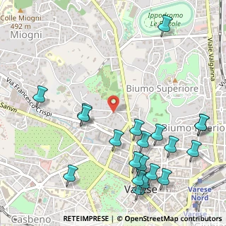 Mappa Via Fiume, 21100 Varese VA, Italia (0.6605)