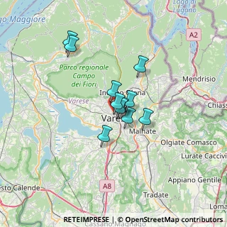Mappa Via Fiume, 21100 Varese VA, Italia (4.33545)