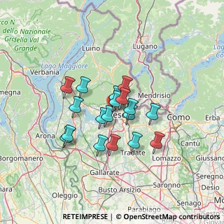 Mappa Via Fiume, 21100 Varese VA, Italia (9.93444)
