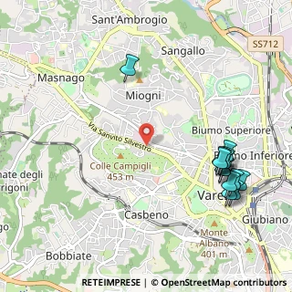 Mappa Via Castoldi Mario Antonio, 21100 Varese VA, Italia (1.26231)