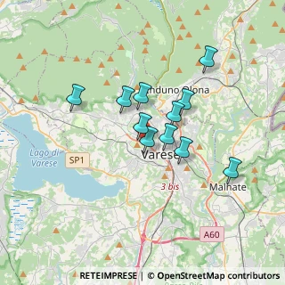 Mappa Via Castoldi Mario Antonio, 21100 Varese VA, Italia (2.66909)