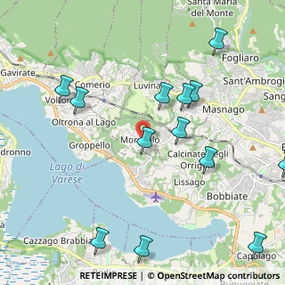 Mappa Via Giuseppe Verdi, 21020 Casciago VA, Italia (2.49154)