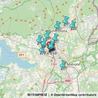 Mappa Via Bernardino Castelli, 21100 Varese VA, Italia (1.99143)