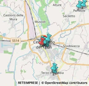 Mappa 33052 Cervignano del Friuli UD, Italia (1.53182)