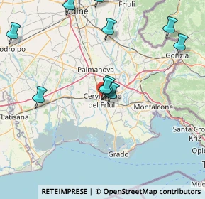 Mappa 33052 Cervignano del Friuli UD, Italia (16.34364)