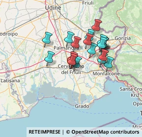 Mappa 33052 Cervignano del Friuli UD, Italia (10.474)