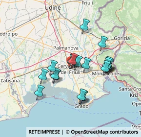 Mappa 33052 Cervignano del Friuli UD, Italia (12.2595)