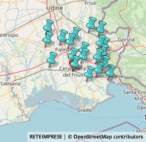 Mappa 33052 Cervignano del Friuli UD, Italia (11.077)