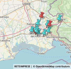 Mappa 33052 Cervignano del Friuli UD, Italia (8.21909)